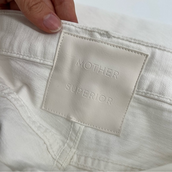 Mother The Stud Finder Sneak Wide Leg Utility Jeans in Totally Innocent 32 NWT - Picture 10 of 14